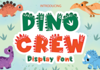 Dino Crew Font - Featured Image