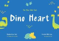 Dino Heart Font - Featured Image
