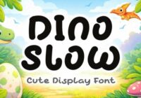 Dino Slow Font - Featured Image