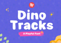 Dino Tracks Font - Featured Image