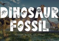 Dinosaur Fossil Font - Featured Image