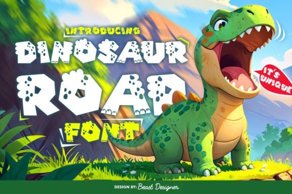 Dinosaur Roar Font - Featured Image