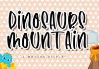 Dinosaurs Mountain Font - Featured Image