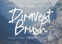 Diravest Brush Font - Featured Image