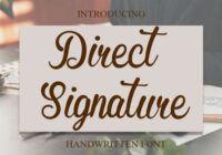 Direct Signature Font - Featured Image