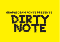 Dirty Note Font - Featured Image