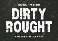 Dirty Rought Font - Featured Image