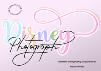 Disney Photograph Font - Featured Image