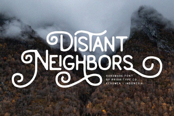 Distant Neighbors Font - Featured Image