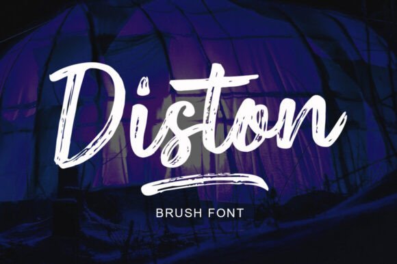 Diston Brush Font - Featured Image