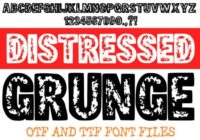 Distressed Grunge Font - Featured Image