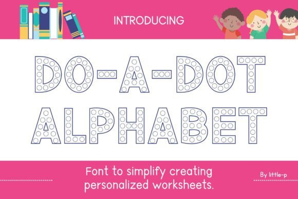 Do-a-dot Alphabet Font - Featured Image