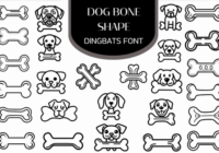 Dog Bone Shape Font - Featured Image