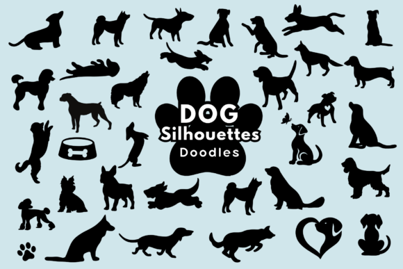 Dog Silhouettes Font - Featured Image