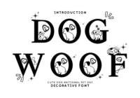 Dog Woof Font - Featured Image