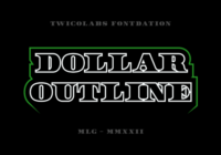 Dollar Outline Font - Featured Image