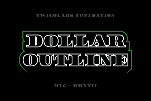 Dollar Outline Font - Featured Image