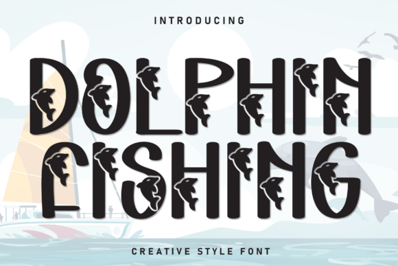 Dolphin Fishing Font - Featured Image