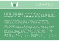 Dolphin Ocean Wave Font - Featured Image