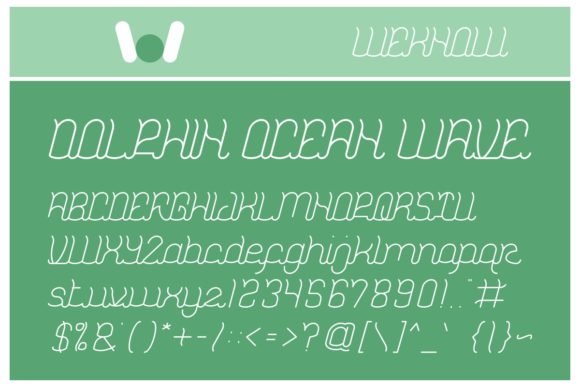 Dolphin Ocean Wave Font - Featured Image