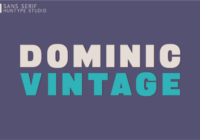 Dominic Vintage Font - Featured Image