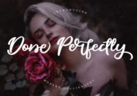 Done Perfectly Font - Featured Image