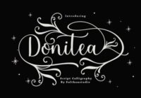 Donitea Script Font - Featured Image