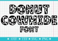 Donut Cowhide Font - Featured Image