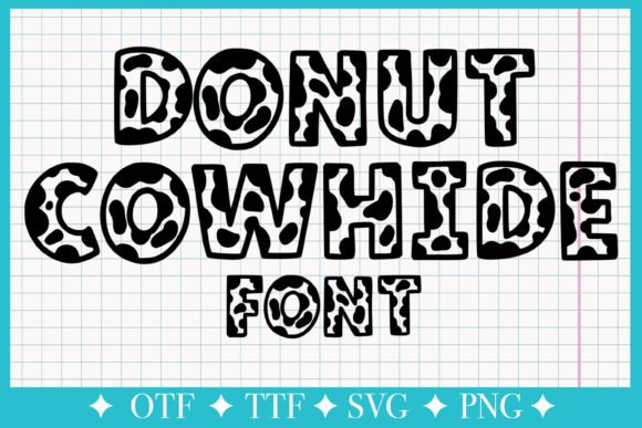 Donut Cowhide Font - Featured Image