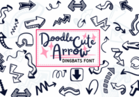 Doodle Cute Arrow Font - Featured Image