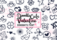 Doodle Cute Valentine Font - Featured Image