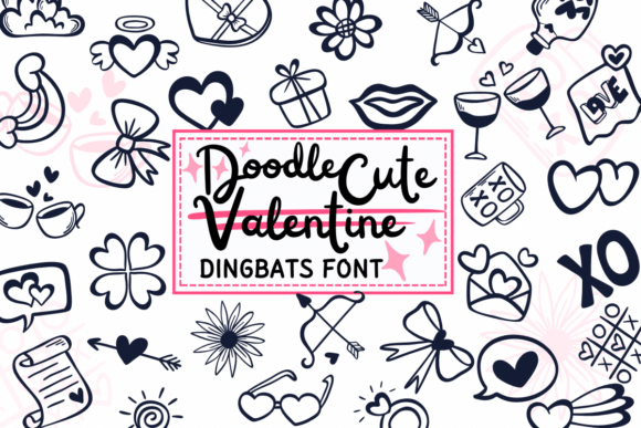 Doodle Cute Valentine Font - Featured Image