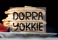Dorra Yokkie Font - Featured Image