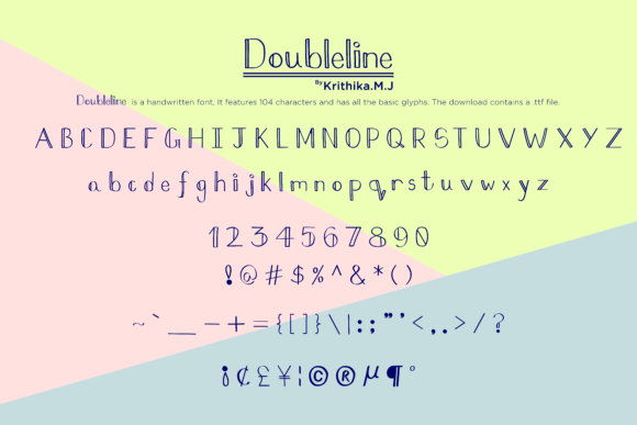 Doubleline Font - Featured Image