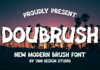 Doubrush Font - Featured Image