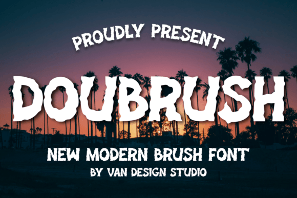 Doubrush Font - Featured Image