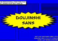 Doujinshi Sans - Italic Font - Featured Image
