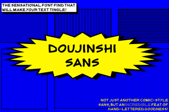 Doujinshi Sans - Italic Font - Featured Image
