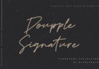 Doupple Signature Font - Featured Image