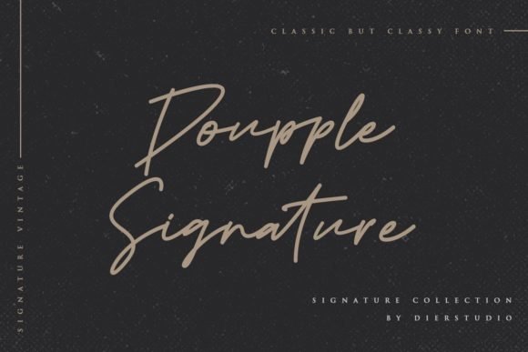Doupple Signature Font - Featured Image