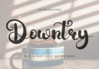 Downtry Font - Featured Image