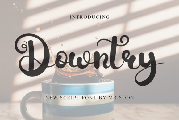 Downtry Font - Featured Image