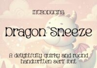 Dragon Sneeze Font - Featured Image