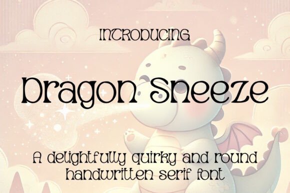 Dragon Sneeze Font - Featured Image
