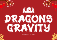 Dragons Gravity Font - Featured Image