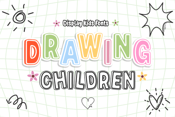 Drawing Children Font - Featured Image
