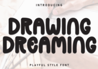 Drawing Dreaming Font - Featured Image