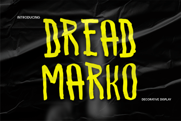 Dreadmarko Font - Featured Image
