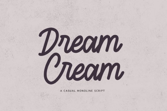 Dream Cream Font - Featured Image