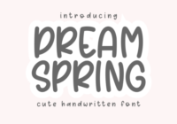 Dream Spring Font - Featured Image